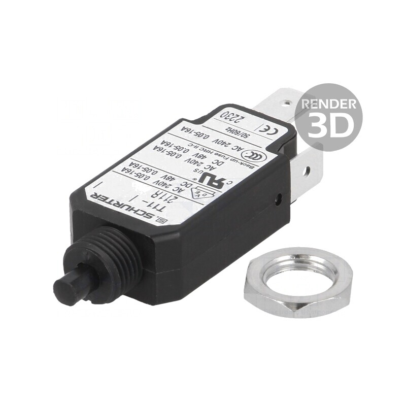Întrerupător de Supracurent 9A SPST 240VAC 48VDC | Electronic-mag.ro | Componente Electronice