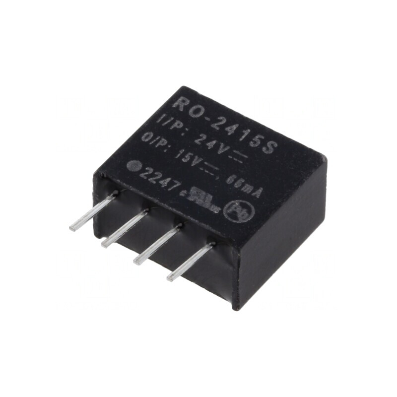 Convertor DC/DC 1W 21.6-26.4V la 15V 66mA | Electronic-mag.ro | Componente Electronice