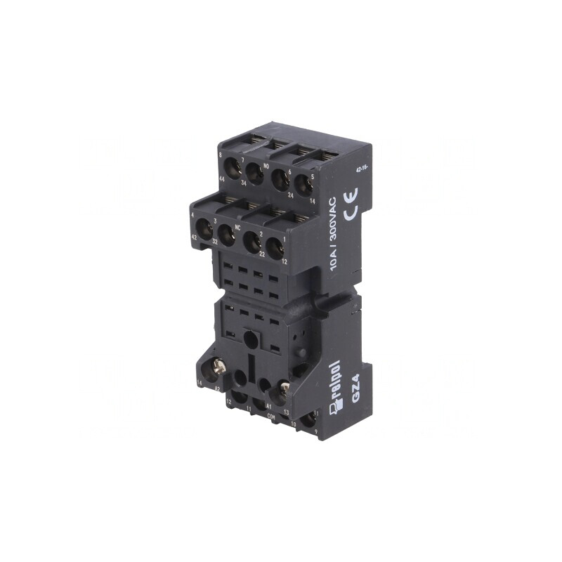 Stativ pentru șină DIN cu cleme și șurub 250VAC 6A | Electronic-mag.ro | Componente Electronice