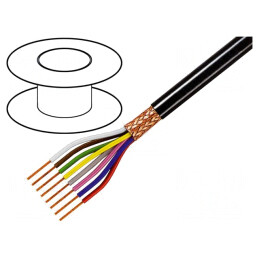 Cablu Ecranat 8x0.75mm² Cupru 49V | Electronic-mag.ro | Componente Electronice