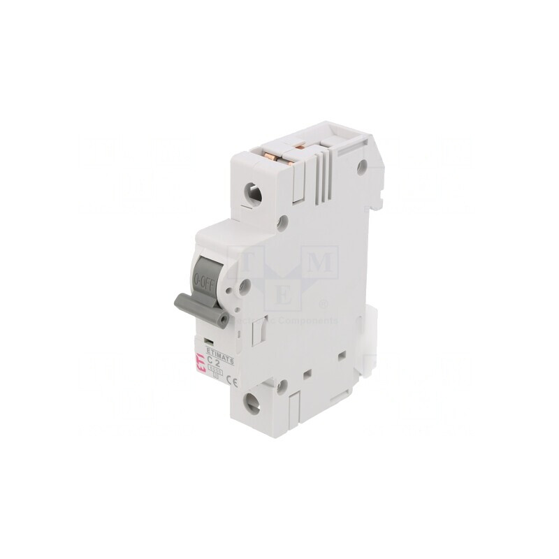 Întrerupător de Supracurent 2A 1P 6kA 230/400VAC | Electronic-mag.ro | Componente Electronice