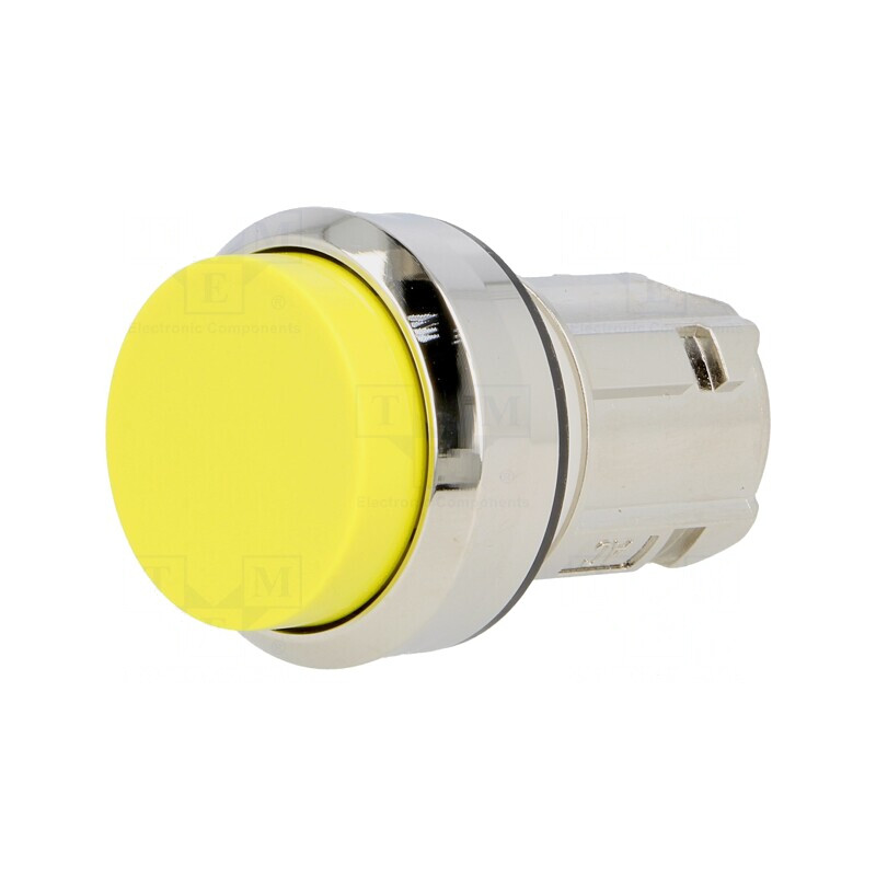 Comutator Apăsare 22mm Galben | Electronic-mag.ro | Componente Electronice