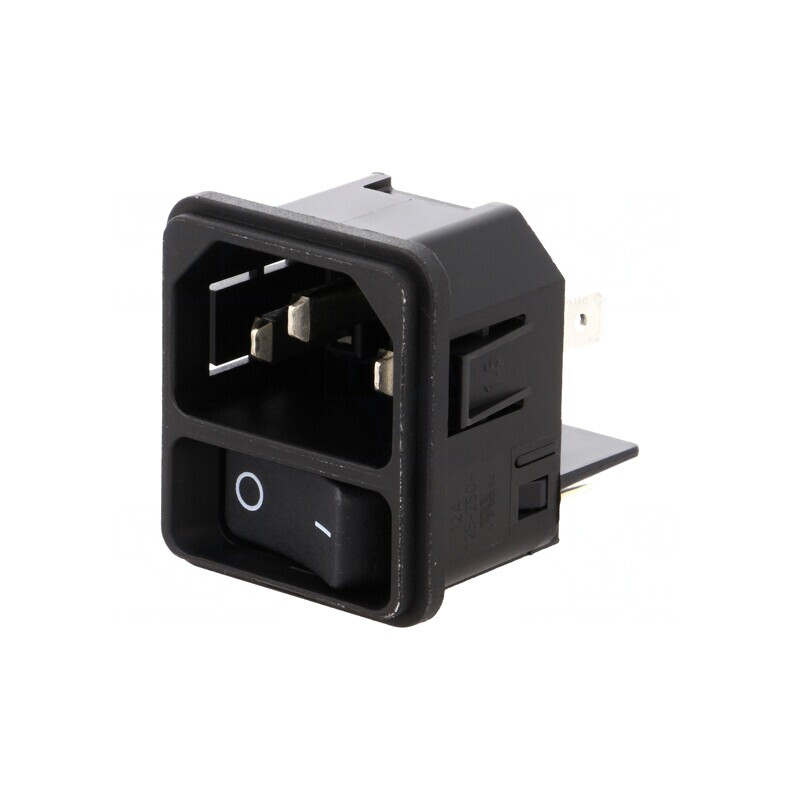Conector alimentare AC 15A 250V IEC 60320 | Electronic-mag.ro | Componente Electronice