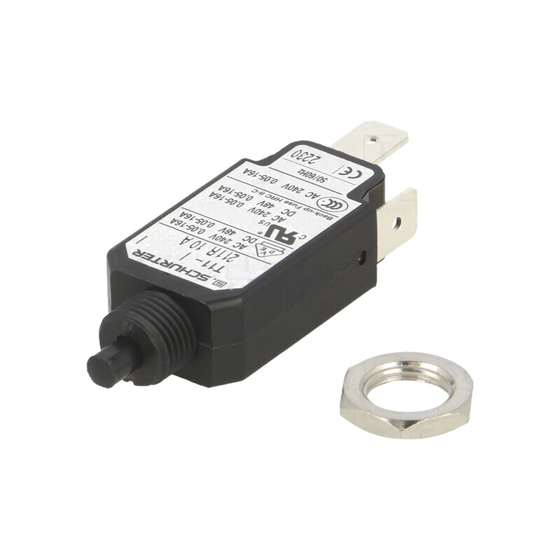 Întrerupător de Supracurent 10A SPST 240VAC 48VDC | Electronic-mag.ro | Componente Electronice