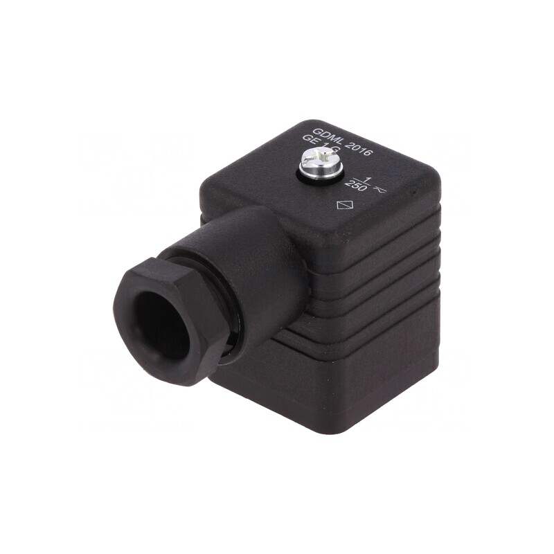 Conector cu Valvă Mufă 18mm 3-PIN 90° | Electronic-mag.ro | Componente Electronice