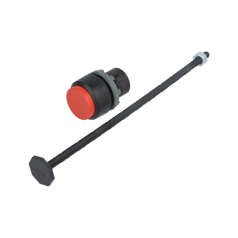 Comutator apăsare 22mm roșu stabil | Electronic-mag.ro | Componente Electronice