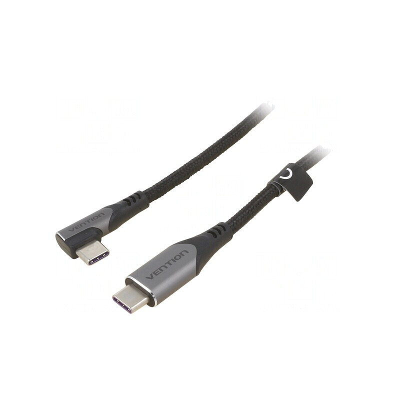Cablu USB C la USB C 1,5m Negru 100W | Electronic-mag.ro | Componente Electronice