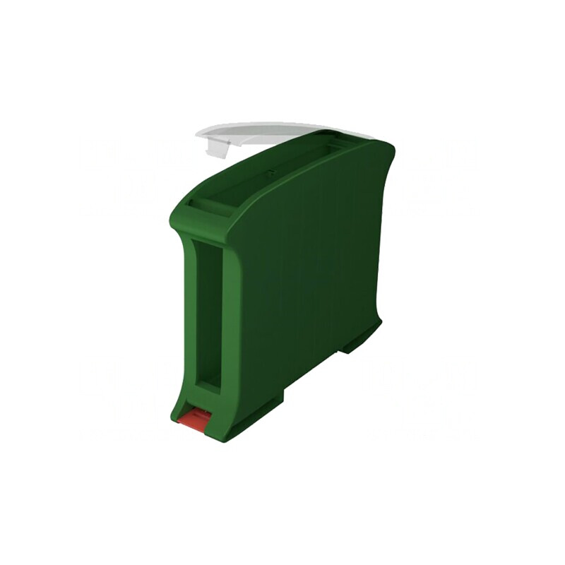 Carcasă pentru şină DIN verde 101mm x 22,5mm x 80,2mm | Electronic-mag.ro | Componente Electronice Carcasă pentru şină DIN verde 101mm x 22,5mm x 80,2mm | Electronic-mag.ro | Componente Electronice