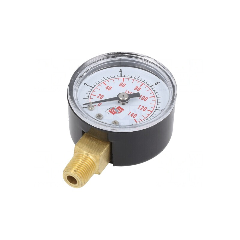 Manometru 0-10 bar 40mm pentru lichide și gaze | Electronic-mag.ro | Componente Electronice
