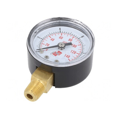 Manometru 0-10 bar 40mm pentru lichide și gaze | Electronic-mag.ro | Componente Electronice