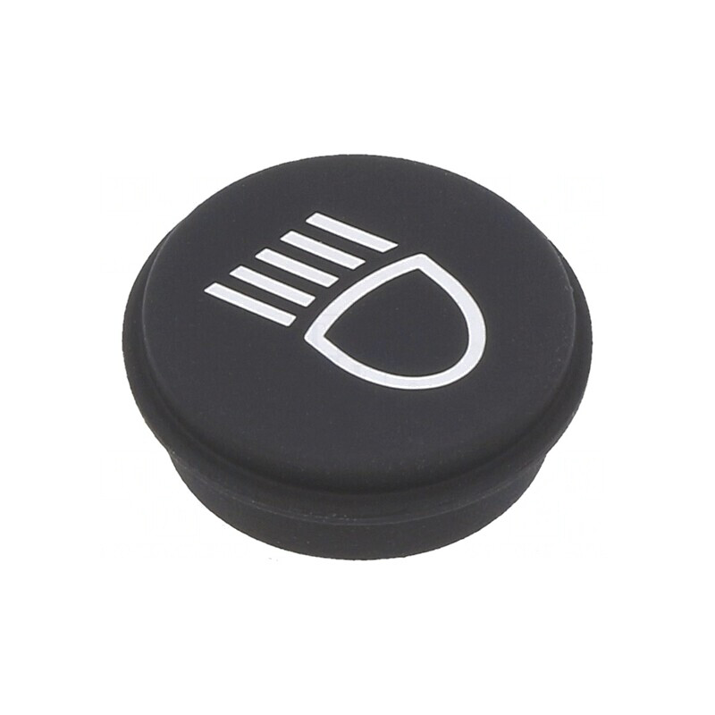 Tastă Rotundă Neagră Ø21mm | Electronic-mag.ro | Componente Electronice