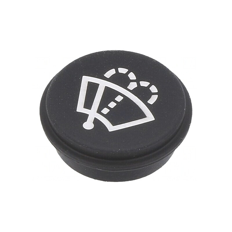 Tastă Rotundă Neagră Ø21mm | Electronic-mag.ro | Componente Electronice