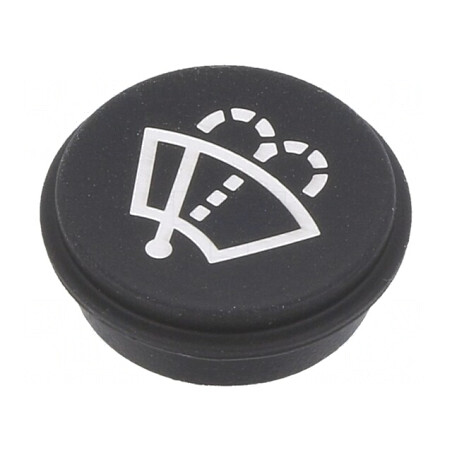 Tastă Rotundă Neagră Ø21mm | Electronic-mag.ro | Componente Electronice