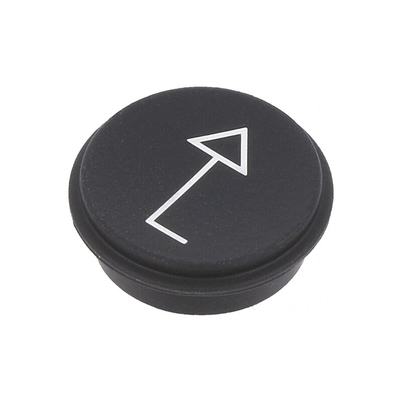 Tastă Neagră Rotundă Ø21mm | Electronic-mag.ro | Componente Electronice