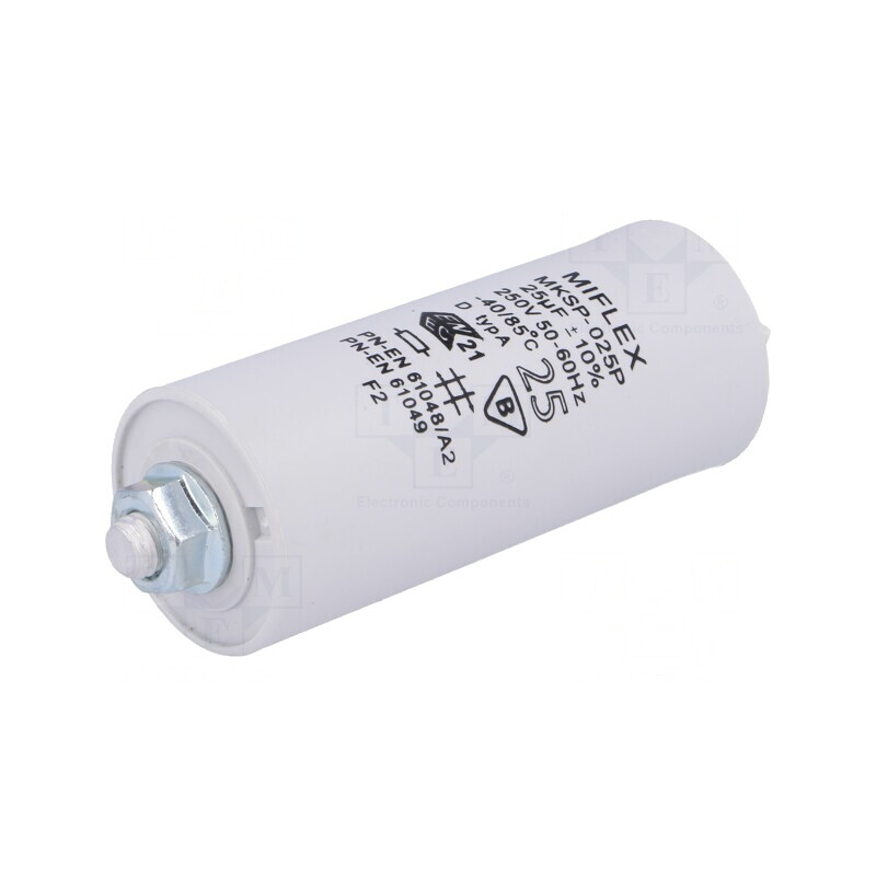 Condensator lămpi descărcare gaze 25uF 250VAC | Electronic-mag.ro | Componente Electronice