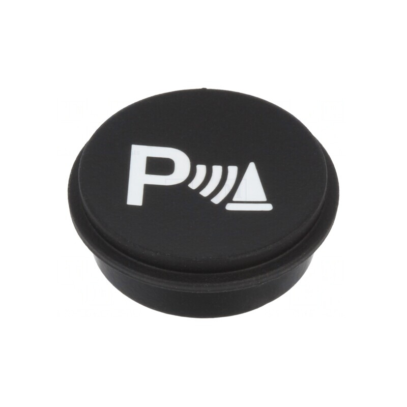 Tastă Rotundă Neagră Ø21mm | Electronic-mag.ro | Componente Electronice