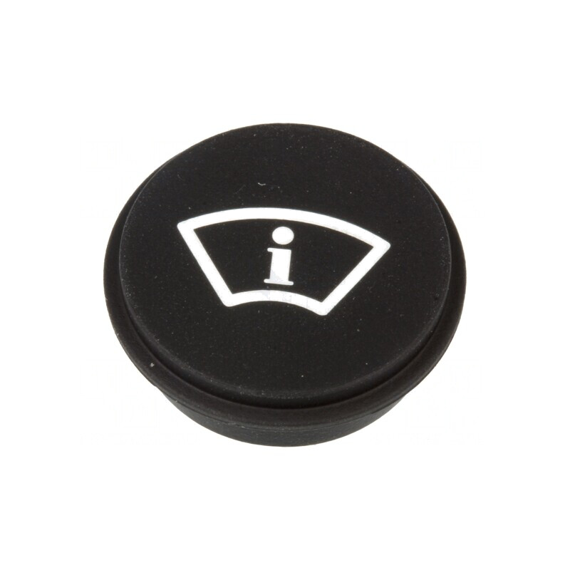 Tastă Rotundă Neagră Ø21mm | Electronic-mag.ro | Componente Electronice