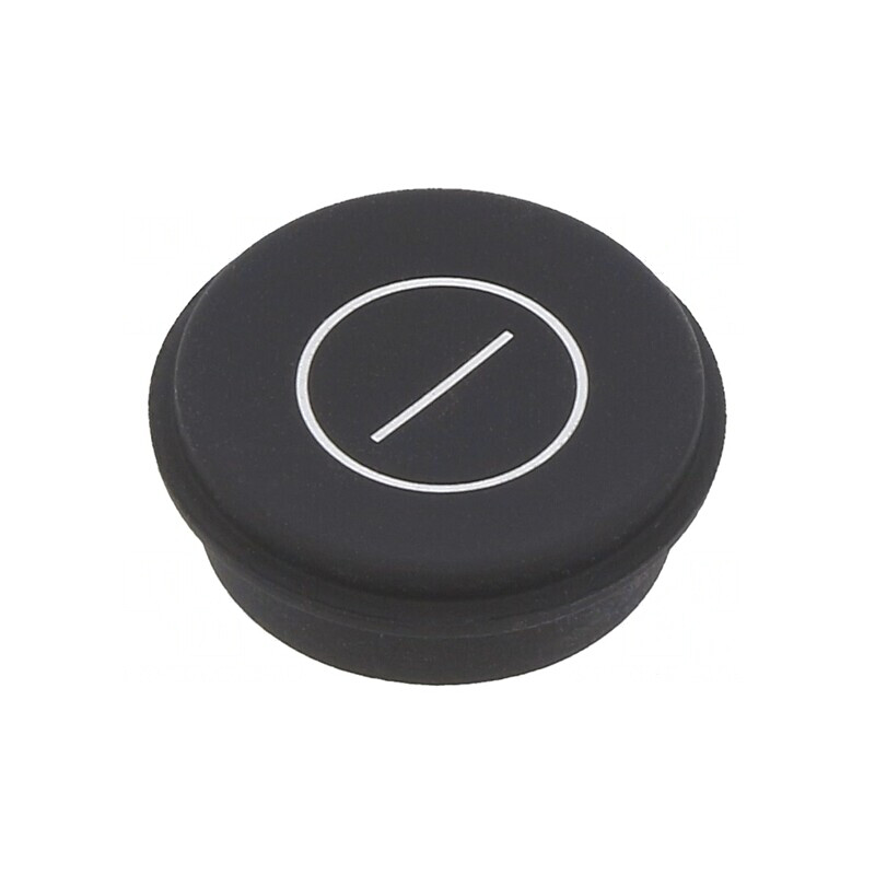 Tastă Rotundă Neagră Ø21mm | Electronic-mag.ro | Componente Electronice