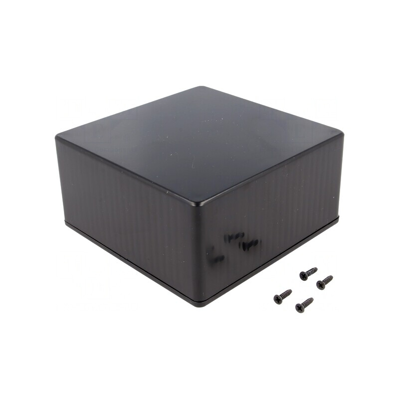 Carcasă universală 120x120x59mm ABS neagră | Electronic-mag.ro | Componente Electronice
