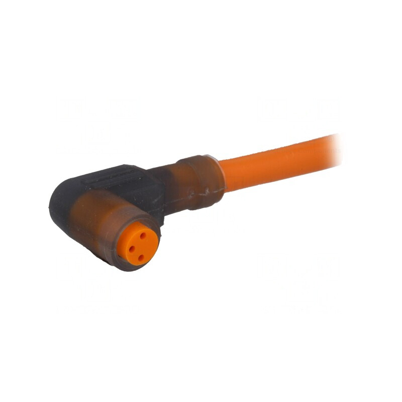 Conector M8 Mamă 3 PIN 2m unghi 90° cu cabluri | Electronic-mag.ro | Componente Electronice