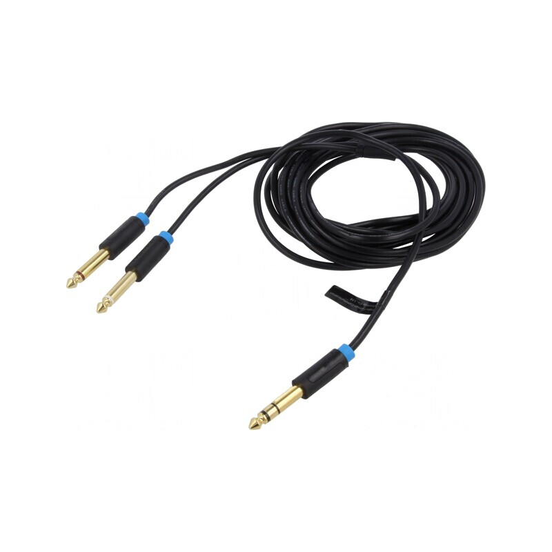 Cablu Audio Jack 6.3mm 5m Negru | Electronic-mag.ro | Componente Electronice