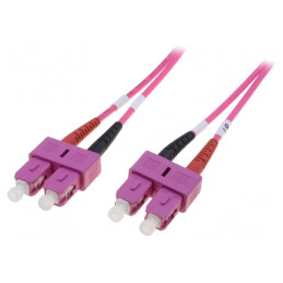 Patch Cord Fibră Optică OM4 SC/PC 3m LSZH | Electronic-mag.ro | Componente Electronice