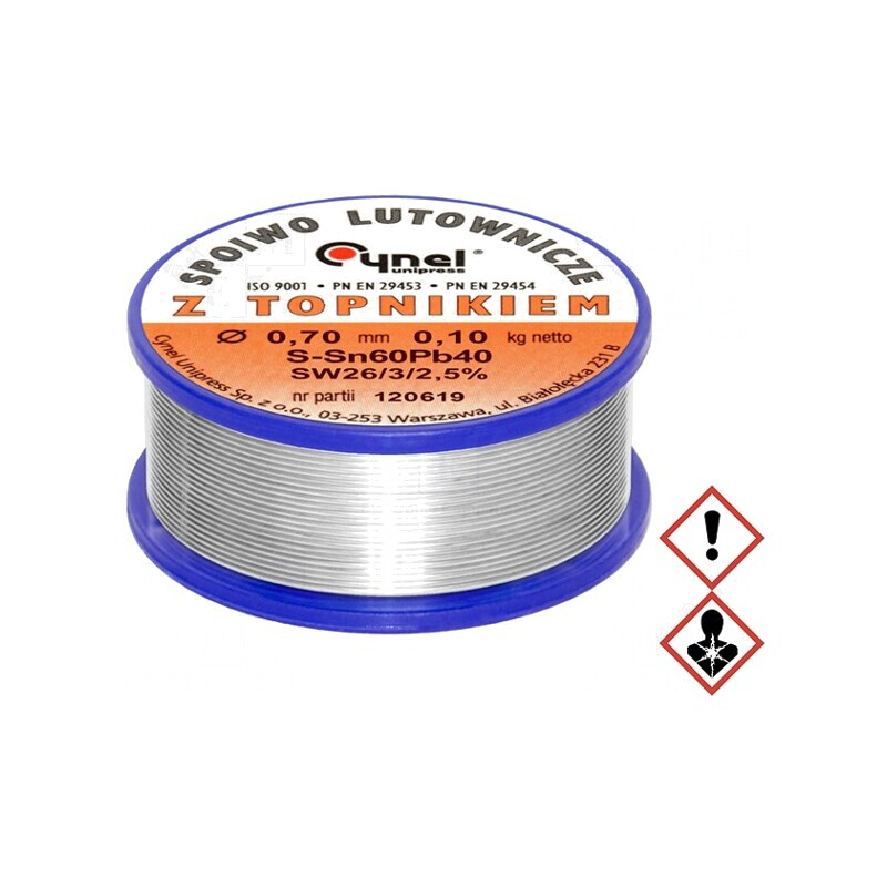 Sârmă de lipit 0,7mm 0,1kg cu plumb 190°C | Electronic-mag.ro | Componente Electronice