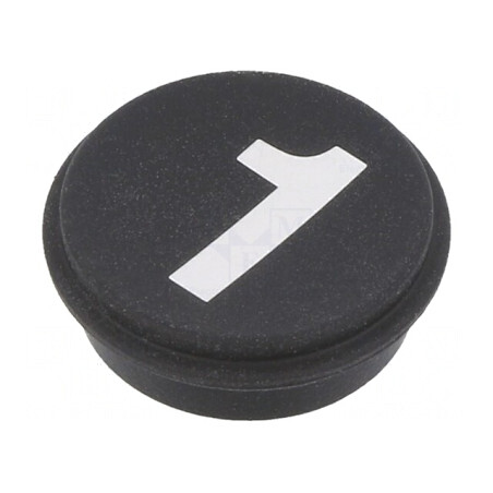 Tastă Rotundă Neagră Ø21mm | Electronic-mag.ro | Componente Electronice