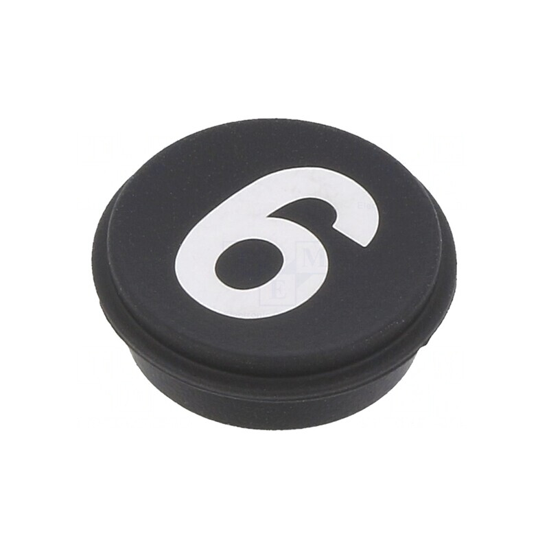 Buton Rotund Negru Ø21mm | Electronic-mag.ro | Componente Electronice