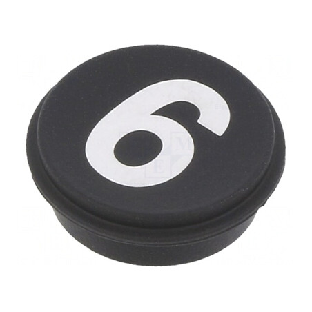 Buton Rotund Negru Ø21mm | Electronic-mag.ro | Componente Electronice