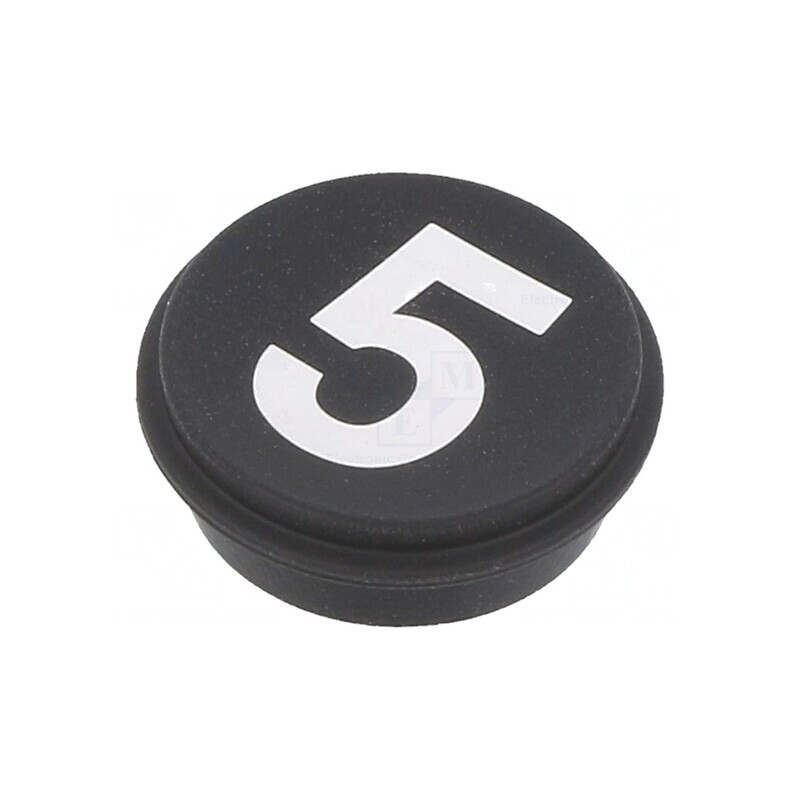 Tastă Rotundă Neagră Ø21mm | Electronic-mag.ro | Componente Electronice