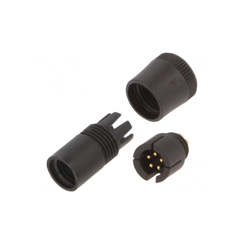 Conector circular 60V 5 pini mufă tată pe cablu 3A | Electronic-mag.ro | Componente Electronice