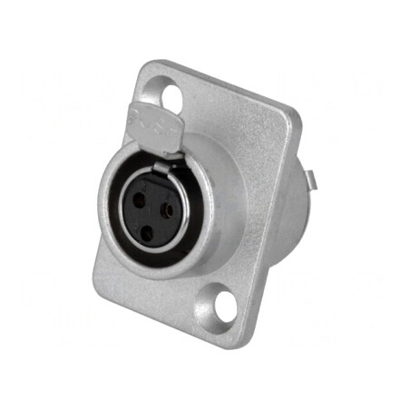 Soclu XLR Mini Mamă 3 Pin | Electronic-mag.ro | Componente Electronice