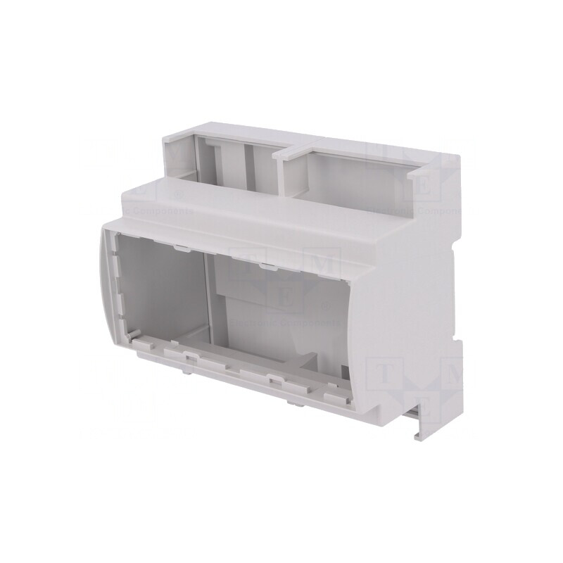 Carcasă pentru șină DIN 90.5mm x 106.3mm x 62mm gri | Electronic-mag.ro | Componente Electronice