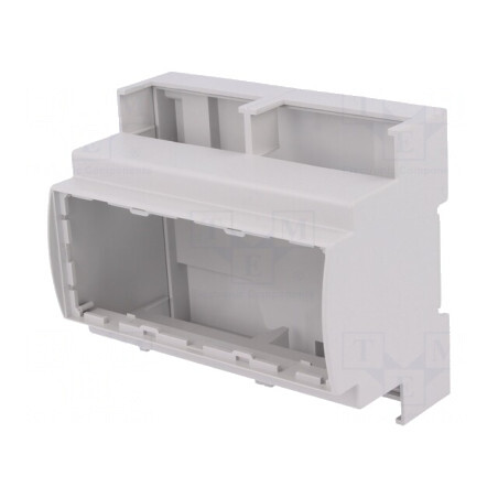 Carcasă pentru șină DIN 90.5mm x 106.3mm x 62mm gri | Electronic-mag.ro | Componente Electronice
