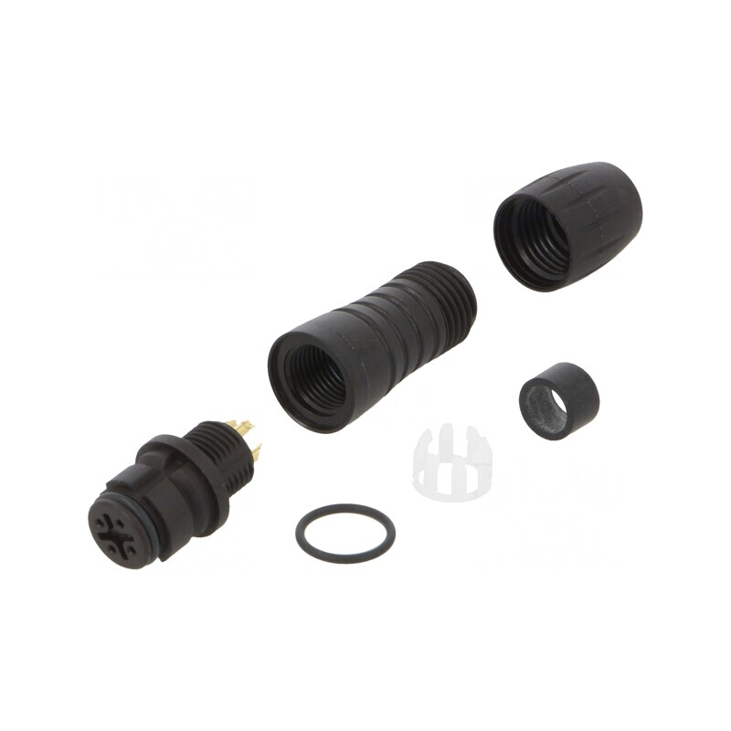 Conector circular mamă 4 pini aurit 2.5A | Electronic-mag.ro | Componente Electronice