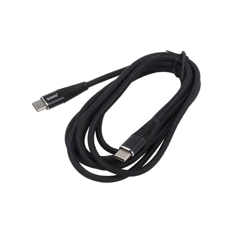 Cablu USB C 2m Negru 480Mbps | Electronic-mag.ro | Componente Electronice Cablu USB C 2m Negru 480Mbps | Electronic-mag.ro | Componente Electronice
