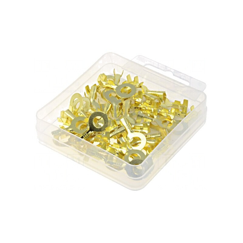 Terminale Inel M6 Alamă 0,5-1,5mm2 Set 50buc | Electronic-mag.ro | Componente Electronice