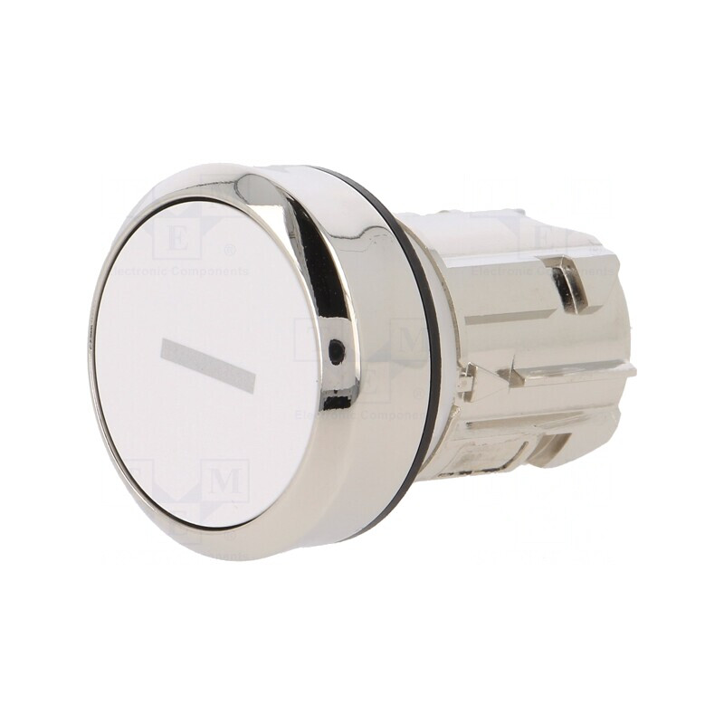 Comutator Alb Apăsare 22mm | Electronic-mag.ro | Componente Electronice