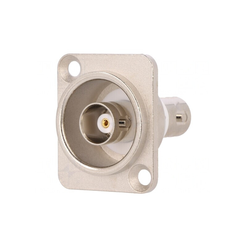 Adaptor BNC Soclu Izolat 50Ω Argintiu | Electronic-mag.ro | Componente Electronice
