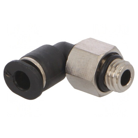 Racord Push-In Unghi Alama Nichelata Plastic 0.95-10 bar | Electronic-mag.ro | Componente Electronice