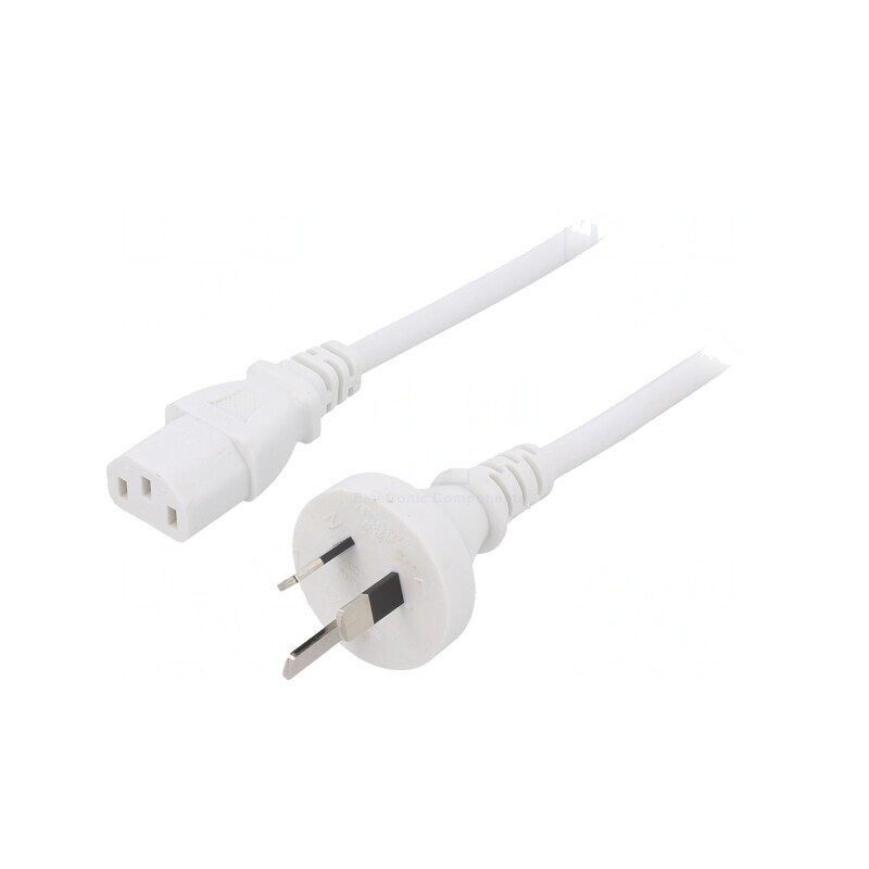 Cablu de Alimentare 5m Alb 3x1mm2 IEC C13 | Electronic-mag.ro | Componente Electronice Cablu de Alimentare 5m Alb 3x1mm2 IEC C13 | Electronic-mag.ro | Componente Electronice