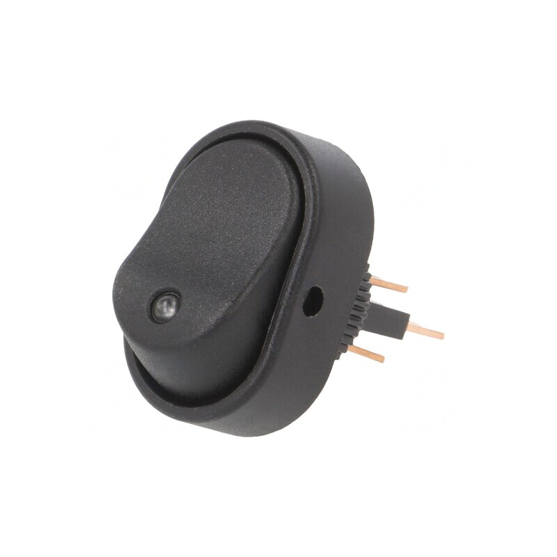 Comutator Rocker ON-OFF cu LED Albastru 30A 12V Negru | Electronic-mag.ro | Componente Electronice
