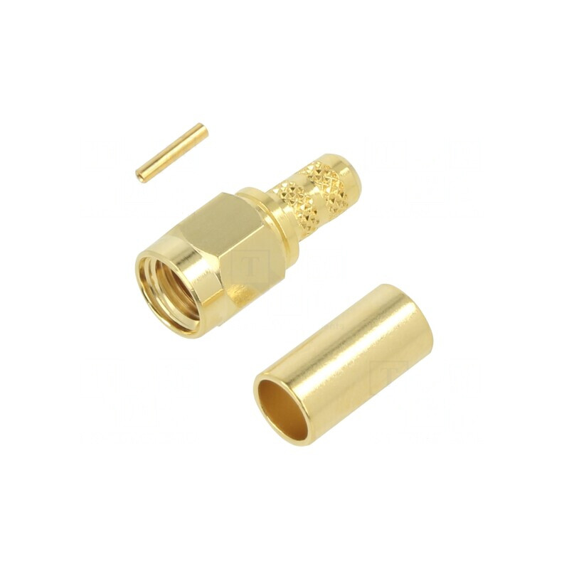 Mufă RP-SMA Mamă Reverse 50Ω Lipire Crimpat Pe Cablu | Electronic-mag.ro | Componente Electronice
