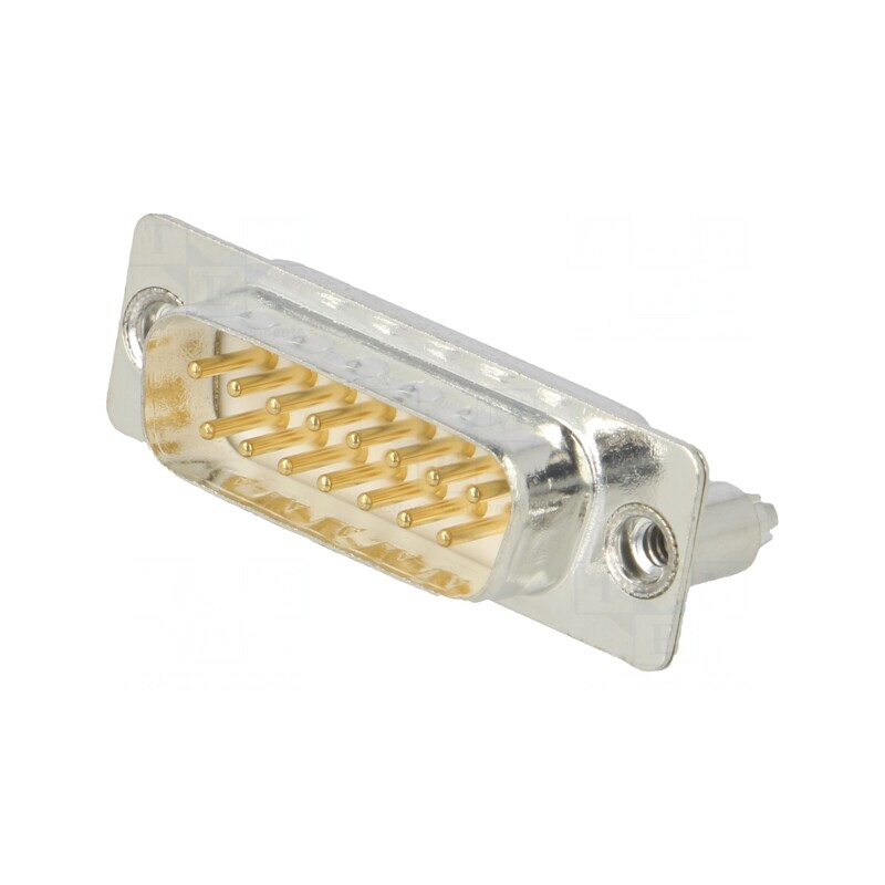 Conector D-Sub 15 Pin Soclu Tată PCB Drept THT | Electronic-mag.ro | Componente Electronice Conector D-Sub 15 Pin Soclu Tată PCB Drept THT | Electronic-mag.ro | Componente Electronice