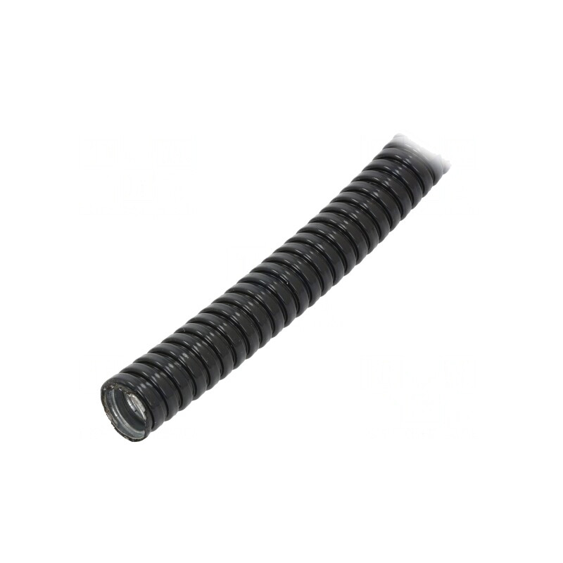 Tub de Protecție 21mm Oțel Galvanizat Negru IP67 | Electronic-mag.ro | Componente Electronice