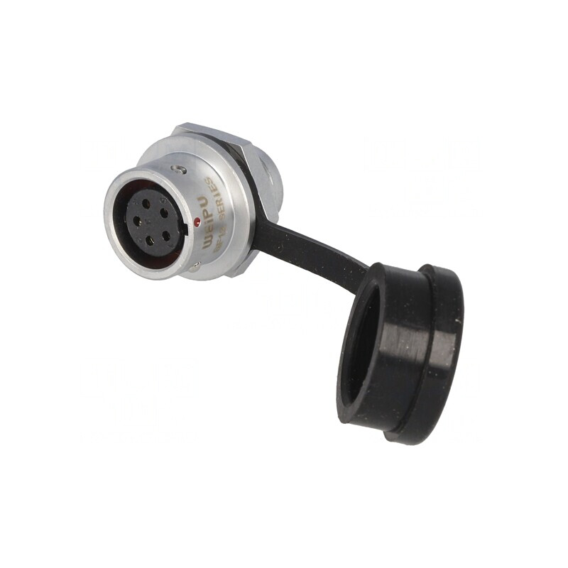 Soclu Mamă SF12 5 PIN IP67 5A Lipire 180V | Electronic-mag.ro | Componente Electronice
