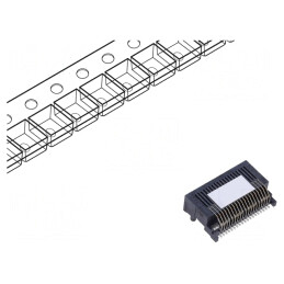 Conector QSFP14 iPass Aurit SMT Orizontal | Electronic-mag.ro | Componente Electronice