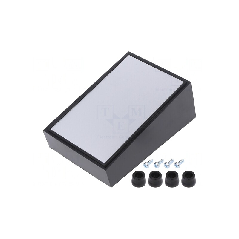 Carcasă desktop ABS neagră 70x110x48mm | Electronic-mag.ro | Componente Electronice