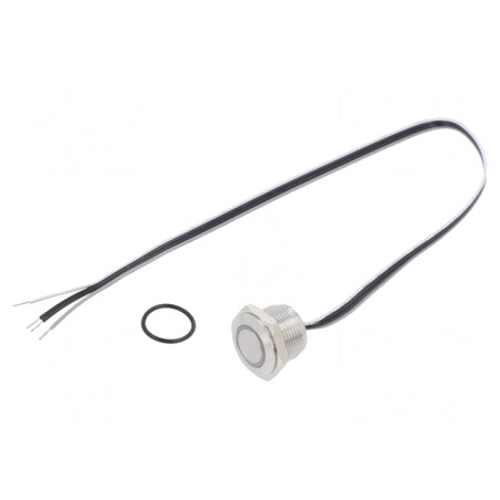 Comutator anti-vandalism roșu IP65 50mA 24VDC SPST-NO | Electronic-mag.ro | Componente Electronice